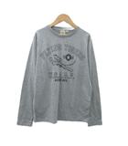 アヴィレックス AVIREX Tシャツ カットソー M グレー プリント クルーネック 長袖 /SM22 ■GY01