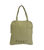 フォクシー FOXEY トートバッグ ワンショルダー キャンバス ロゴ ベージュ /XZ ■GY73