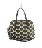 ケイトスペード KATE SPADE 2WAY ハンドバッグ ショルダーバッグ PVC 総柄 黒 ブラック アイボリー /MI ■GY06