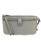 コーチ COACH ノア ポップアップ メッセンジャー ショルダーバッグ ポシェット レザー グレー C4816 /XZ ■GY12