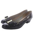 サルヴァトーレフェラガモ Salvatore Ferragamo BOUTIQUE パンプス ヴァラリボン レザー 5 黒 ブラック /SR ■GY53