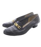 サルヴァトーレフェラガモ Salvatore Ferragamo パンプス ガンチーニ レザー 6.5C 黒 ブラック /SR ■GY53