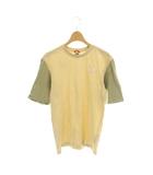 ザノースフェイス THE NORTH FACE Tシャツ カットソー ロゴ刺繍 MENS XS/WOMENS S ベージュ カーキ /MI ■GY53 ユニセックス