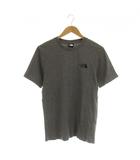 ザノースフェイス THE NORTH FACE Tシャツ カットソー クルーネック 半袖 ロゴプリント S グレー /MI ■GY53