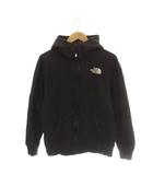 ザノースフェイス THE NORTH FACE パーカー ジップアップ スウェット ロゴプリント M 黒 ブラック 白 ホワイト /MI ■GY53