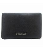 フルラ FURLA カードケース 名刺入れ ロゴ レザー 黒 ブラック /GV