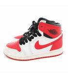 ナイキ NIKE Air Jordan 1 High OG エアジョーダン ハイ ヘリテージ スニーカー キッズ 17.5cm レッド AQ2664-161 /UO