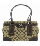 コーチ COACH トートバッグ シグネチャー キャンバス レザー 茶 ブラウン F11589 /FF