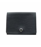 ルイヴィトン LOUIS VUITTON エピ アンヴェロップ カルト ドゥ ヴィジット M56169 カードケース ロゴ レザー 黒 ブラック /MQ ■OH