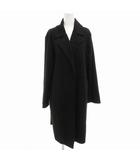 ザラ ZARA チェスターコート ジャケット ボタンレス ロング L 黒 ブラック /FF