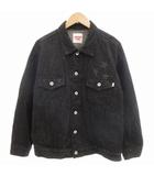 コンバース CONVERSE STARS ブラックデニムジャケット ジージャン ロゴ 星 黒 ブラック /UD
