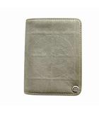 シャネル CHANEL カードケース 名刺入れ ココマーク ロゴ レザー グレー ☆AA★ /MQ ■OH
