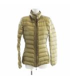 モンクレール MONCLER IRENEE ダウンジャケット 長袖 ジップアップ ロゴ ワッペン 00 XS カーキ /MQ