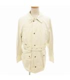 バーバリー ロンドン BURBERRY LONDON トレンチコート ジャケット コットン ジップアップ ショート丈 L アイボリー BBN31-404-02 /FF