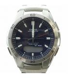 カシオ CASIO ベビージー Baby-G G-MS ウェーブセプター wave ceptor ジャンク品 腕時計 ウォッチ ソーラー 青文字盤 アナデジ ロゴ シルバー色 MSG-W200CG-1AJF /MQ