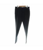 18AW スラックス パンツ ジップフライ ロゴ 絹混 シルク混 34 XS 黒 ブラック 841P05A1166 /MQ