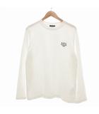 アーペーセー A.P.C. RUE MADAME Tシャツ ロンT 長袖 ロゴ刺繍 M 白 /UO