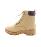 コーチ COACH シティソール ブーツ CITYSOLE BOOT ヌバックレザー レースアップ ロゴ ラウンドトゥ US7.5 25cm 茶 ブラウン C7088 /MQ