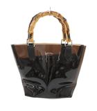 オーチバル ORCIVAL オーシバル CLEAR PVC BEACH BAG ビーチバッグ イミテーションバンブー ポーチ付き S 茶 /UO