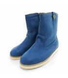 ファミリア Familiar タグ付き ブーツ ラウンドトゥ 20cm ブルー /UO