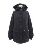 トミーヒルフィガー TOMMY HILFIGER マウンテンパーカー 中綿 フード フルジップ ミドル ハーフ丈 XS 紺 ネイビー /AE