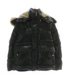 モンクレール MONCLER 20AW ARMORICANO ダウンジャケット フード ナイロン ファー ロゴ 0 S 黒 ブラック /XZ ☆AA★