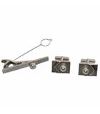  Takashimaya 高島屋 タイピン カフス 3点セット K14WG パール7mm ダイヤモンド 約12g ホワイトゴールド /XZ