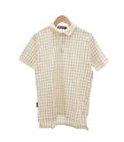 チャップス CHAPS ラルフローレン ヴィンテージ ポロシャツ 半袖 ウィンドウペン チェック L オフホワイト /UO