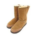 エミュー emu ムートンブーツ シープスキン ロゴパッチ 6 チェスナット /UO