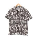 アウトドアプロダクツ OUTDOOR PRODUCTS ディズニー アロハシャツ 半袖 ミッキーマウス柄 S 黒系 /UO