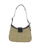 コーチ COACH ワンショルダーバッグ ストローバッグ レザートリム 8159 ベージュ系 /UO