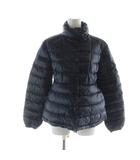モンクレール MONCLER 24SS AMINIA ダウンジャケット スタンドカラー ジップアップ ナイロン ワッペン 0 紺 ネイビー /MQ