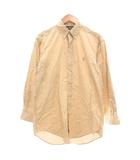 Yarmouth ボタンダウンシャツ BD 長袖 グラフチェック 39 82 ベージュ /UO