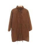 バーバリーズ Burberrys ヴィンテージ 中綿コート 9AR 茶 ブラウン Bロゴ刺繍 裏地ノバチェック ジップアップ /AE