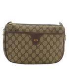 グッチ GUCCI オールドグッチ ショルダーバッグ GGスプリームキャンバス レザー 総柄 ロゴ 茶色 ブラウン 001・115・6106 /XZ ■OH ☆AA★