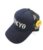 ニューエラ NEW ERA YOUTH 読売ジャイアンツ タグ付き 9FORTY ADJUSTABLE Denim Cap TOKYO ベースボールキャップ メッシュ インディゴブルー ブラック /UO