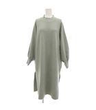 インデックス INDEX タグ付き ニットワンピース 長袖 M グリーン系 /UO