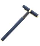 モンブラン MONT BLANC ジャンク品 スリムライン 万年筆 紺 ネイビー ゴールドカラー /AE ☆AA★