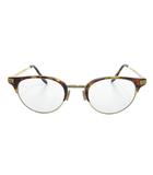 バートンペレイラ BARTON PERREIRA クラレンドン Clarendon サーモントメガネ ブロータイプ コンビネーション べっ甲柄 47□21 ブラウン ゴールドカラー /UO