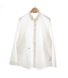 ディオールオム Dior HOMME ドレスシャツ ワイシャツ 長袖 BEE 蜂 刺繍 45 白 /UO