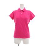 ラルフローレン RALPH LAUREN スキニーポロシャツ 半袖 ロゴ刺繍 M ピンク /UO