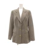 ロエベ LOEWE テーラードジャケット シングル 2B ウール 38 グレー系 /UO