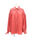 ザラ ZARA シャツ 長袖 S ピンク ビジューボタン /UO