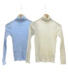 イエナ IENA リブニット セーター 2点セット まとめ タートルネック ウール ベージュ ライトブルー /UO
