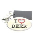 ディースクエアード DSQUARED2 I LOVE BEER キーホルダー キーリング バックルモチーフ チャーム 白 ホワイト シルバーカラー /AE ☆AA★