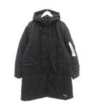 ジーユー GU UNDERCOVER タグ付き ヒートパデッドコンバーチブルコート XL 中綿 ロング丈 黒 ブラック 311-352699 /AE