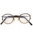 金子眼鏡 KANEKO OPTICAL ヴィンテージ VINTAGE シリーズ メガネ ワッパフレーム 度入り ラウンド型 42□23 143 茶 ブラウン KV-119 /GV
