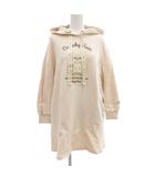 メゾピアノ mezzo piano ジュニア Junior フーディーワンピース ロング 長袖 M 150 裏毛 クマ耳 ピンク /GV