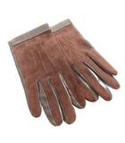 タケオキクチ TAKEO KIKUCHI 手袋 グローブ レザー スエード 裏起毛 ダークブラウン /AE