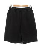 ユニクロ UNIQLO C タグ付き 25SS スウェットワイドショーツ ハーフパンツ S イージー 黒 ブラック 341-476225 /AE